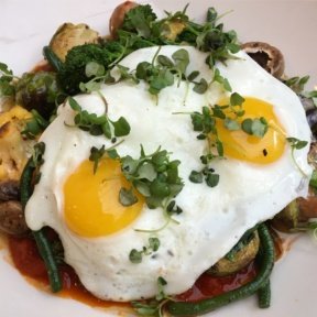 Gluten-free eggs from Messhall Kitchen